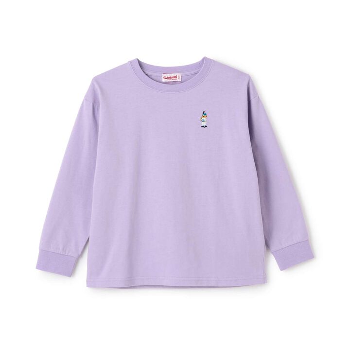 Bear One-Point Long Sleeve T-Shirt,Off white, medium image number 9