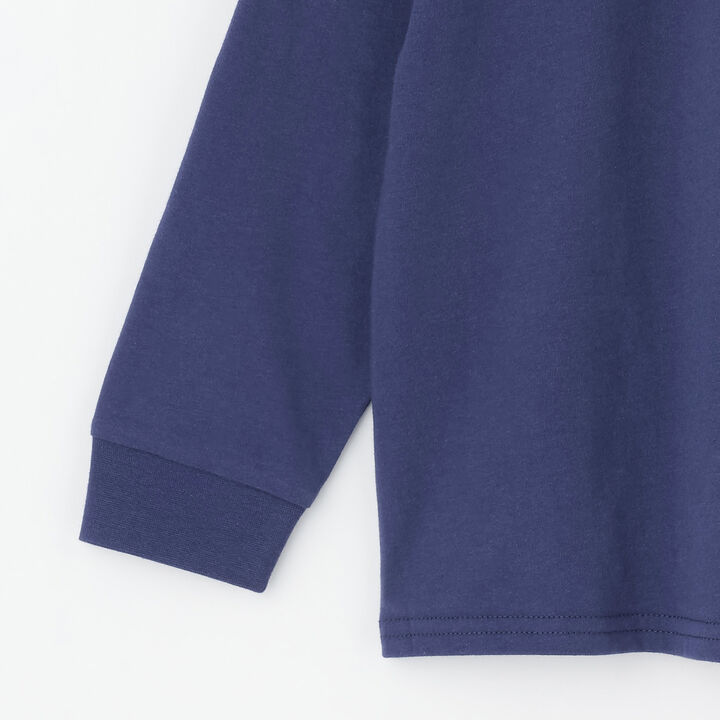 [MNCM] Patch Design Long-Sleeve T-Shirt [Stain Resistant/Quick-Dry/UV] for Boys Kids,Ivory, medium image number 3
