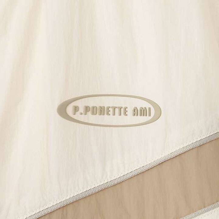 [AMI] Water-Repellent Hooded Balloon Light Bomber Jacket,Ivory, medium image number 14