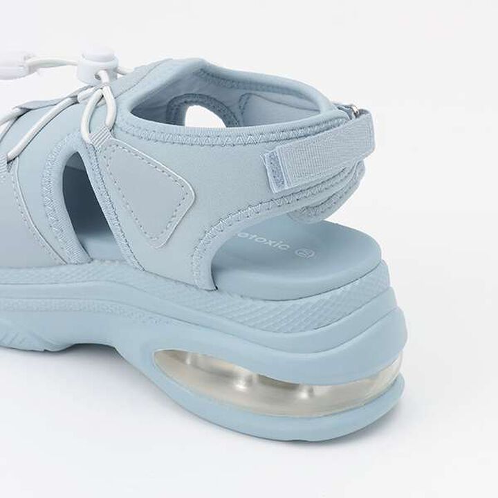 Drawstring Platform Sandals,Sax blue, medium image number 8