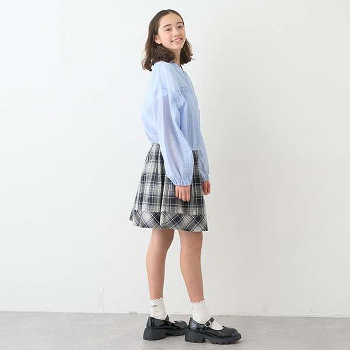 Ribbon Tulle Skirt,Black, medium image number 16