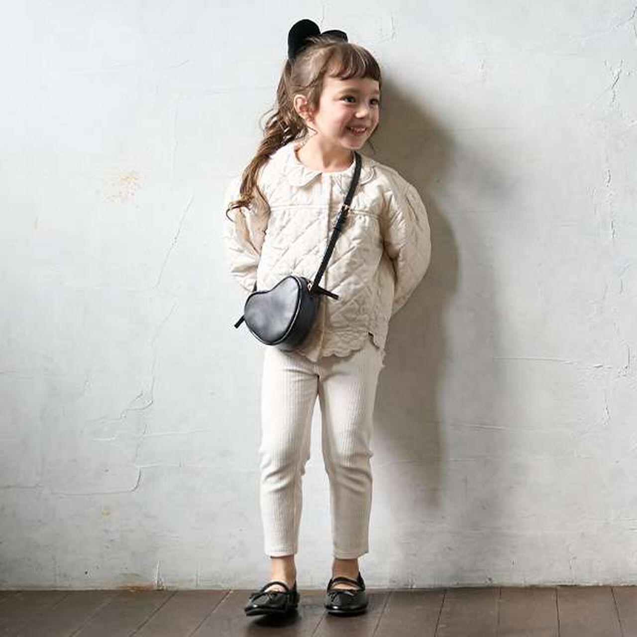 Back Frill Leggings,Light pink, large image number 13