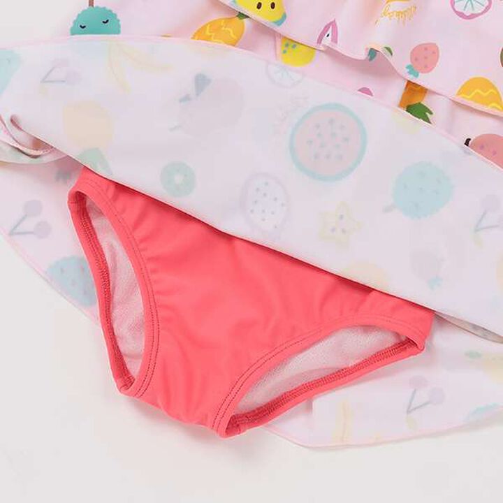 [SWIM] Fruit Pattern One-Piece Swimwear,Pink, medium image number 5