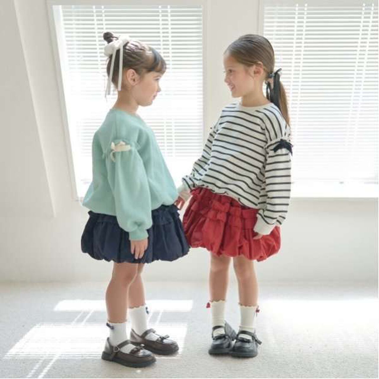 Frilled Balloon Skirt,Deep red, large image number 10