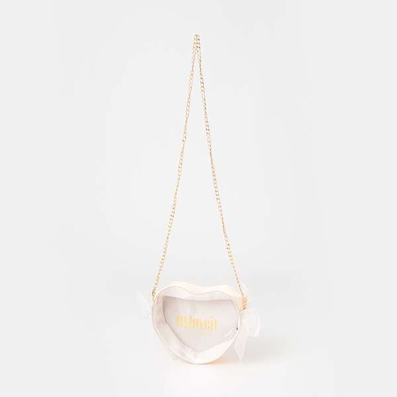 PVC Heart Bag,Off white, large image number 0
