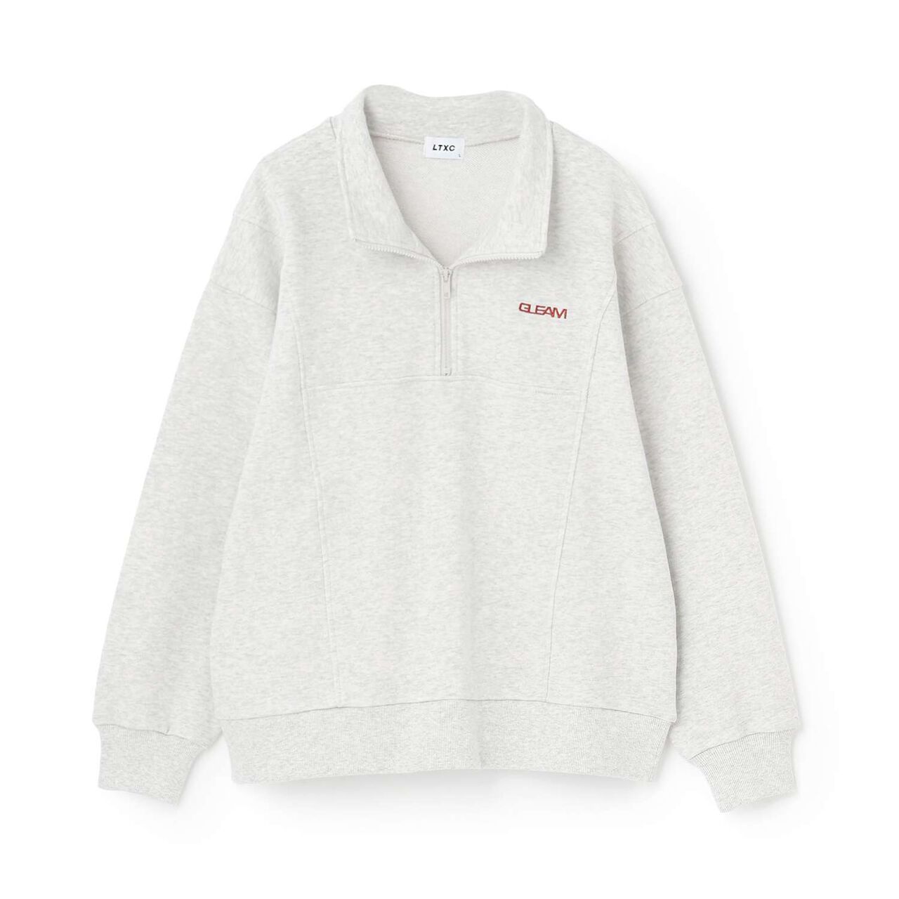 [LTXC/Cotton 100%] Half ZIP Pullover,Smoke white, large image number 12
