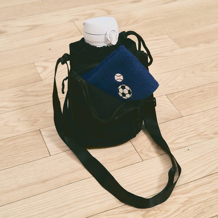 [School-Ready] Bottle Cover with Pockets,Black, medium image number 13