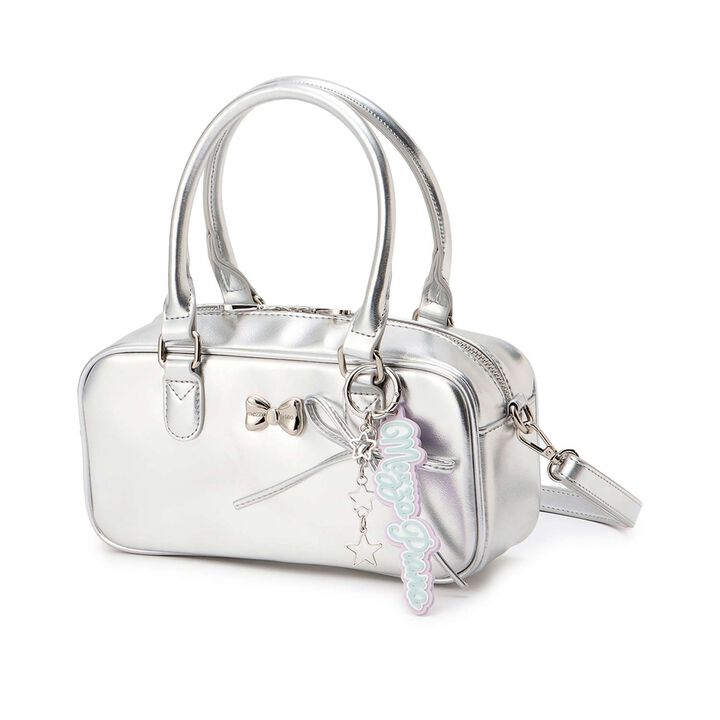 Charm Attached 2 WAY Shoulder Bag,Light pink, medium image number 10