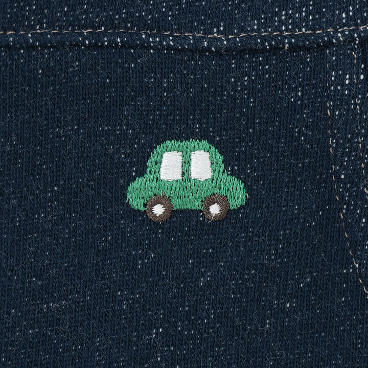 All-Over Embroidered Collared Coverall,Smoke white, medium image number 12