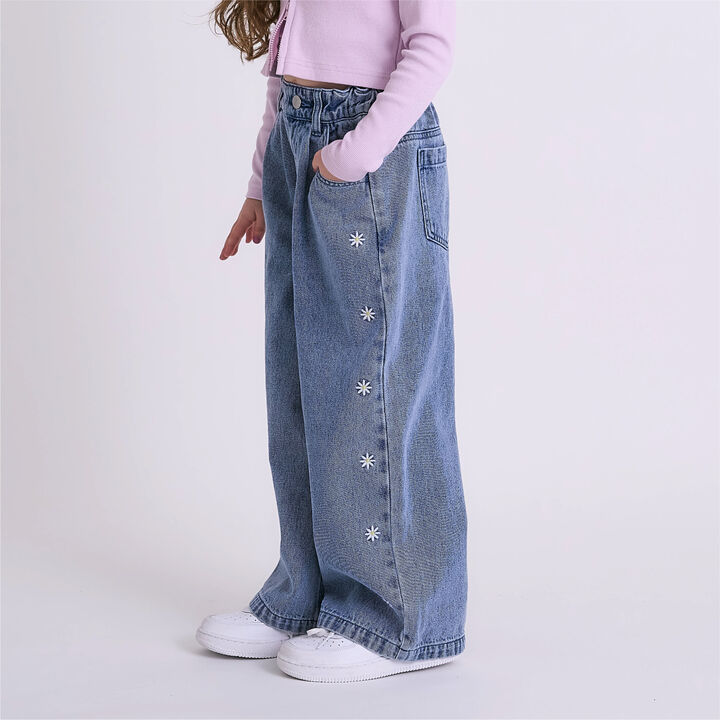 Graphic Assorted Denim Pants,Sax blue, medium image number 8