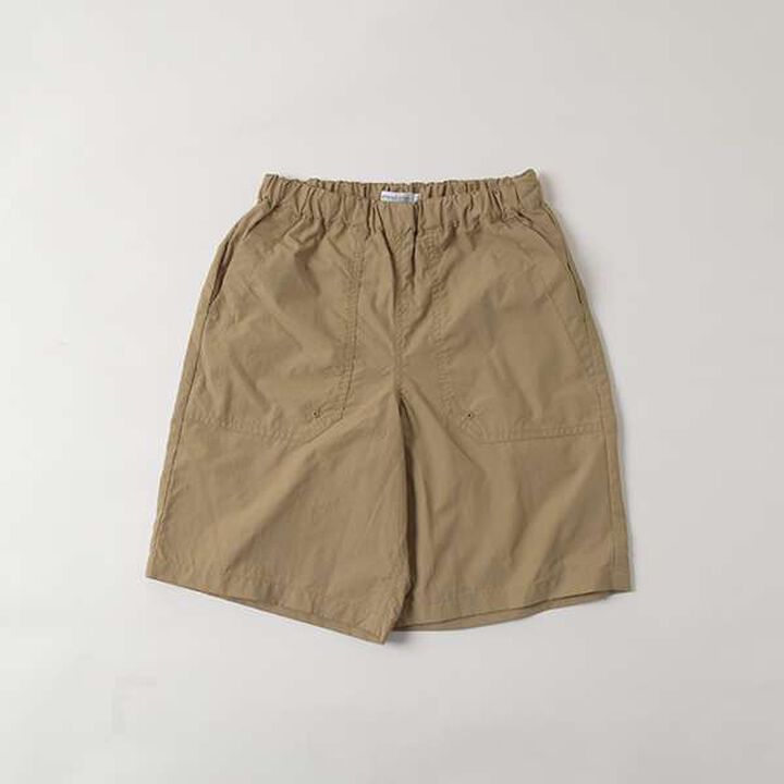 [SKIT0LY] Water-Repellent Nylon Washer Baker Half Pants,Beige, medium image number 5