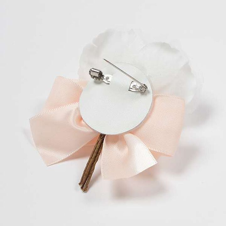 Lace Collar Floral Dress & Jacket Set,Pearl white, medium image number 5