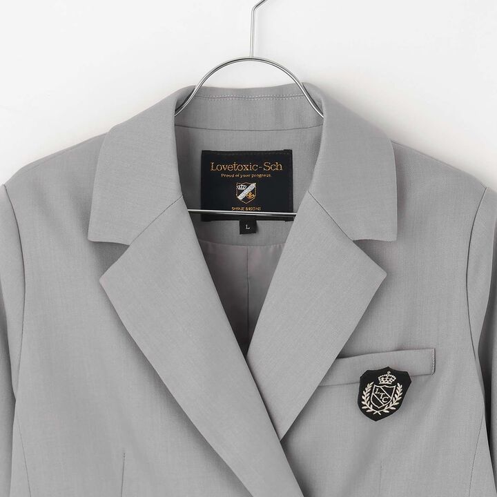 [Graduation Attire] Emblem Bolero Jacket,Black, medium image number 10