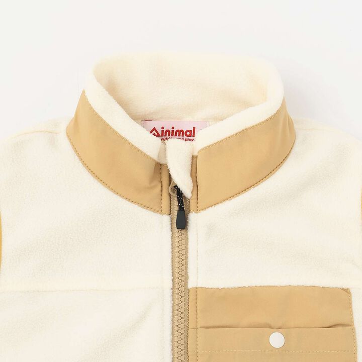 Fleece Vest,Off white, medium image number 2