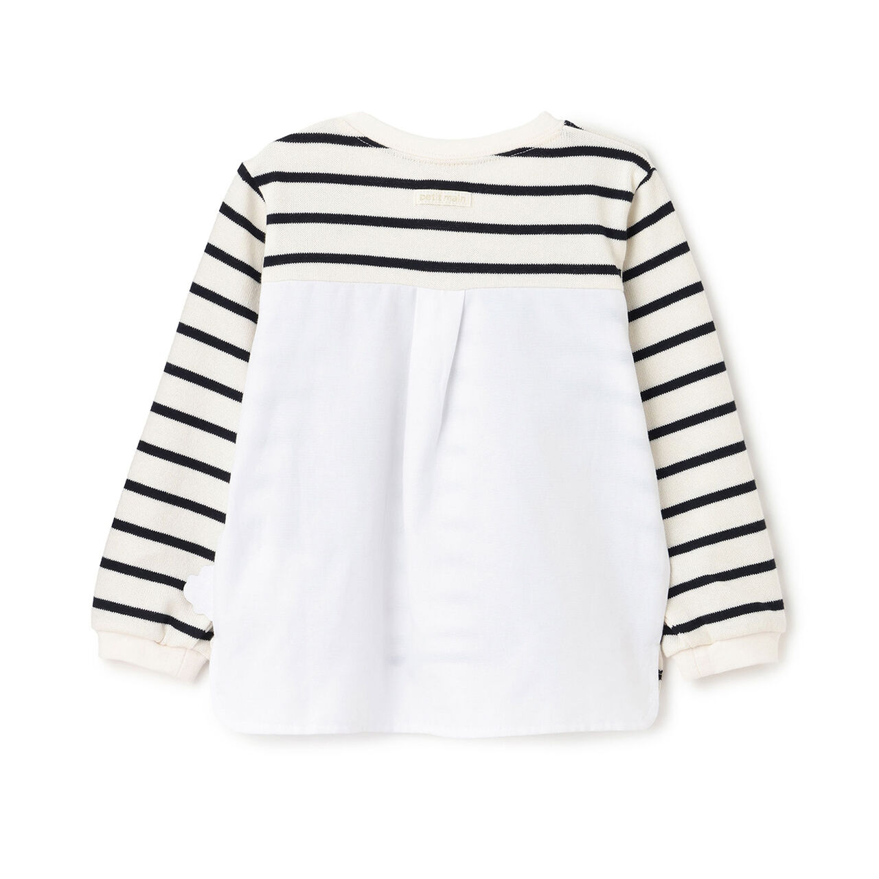 Chikawa Face Motif Long-Sleeve T-Shirt,Top gray, large image number 11