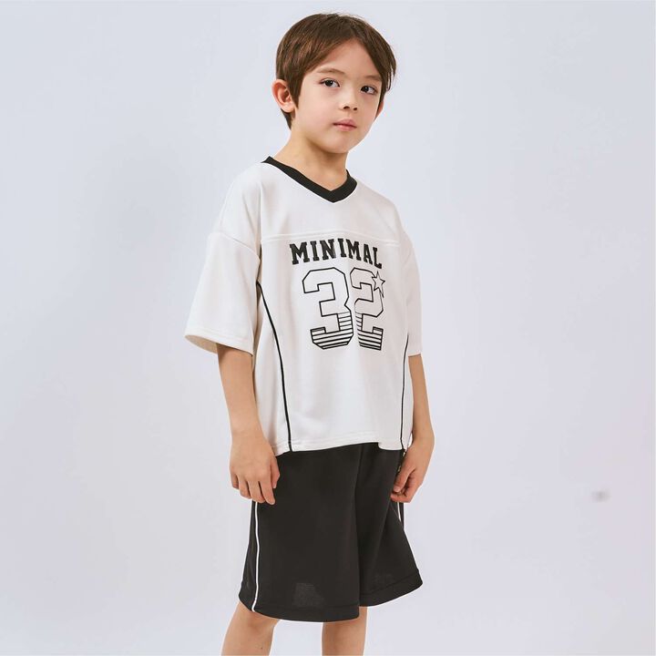 Sleek Plus Quick-Dry Mesh Sports Outfit Set,Off white, medium image number 0