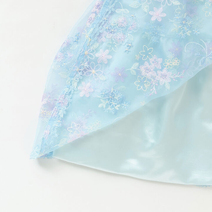 Flower Bouquet Lace Embroidery One-Piece Dress,Light pink, medium image number 9