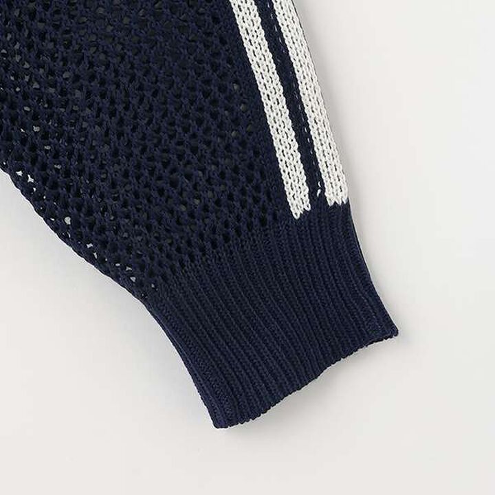 [LTXC] Mesh Raglan Zip Knitwear,Off white, medium image number 11