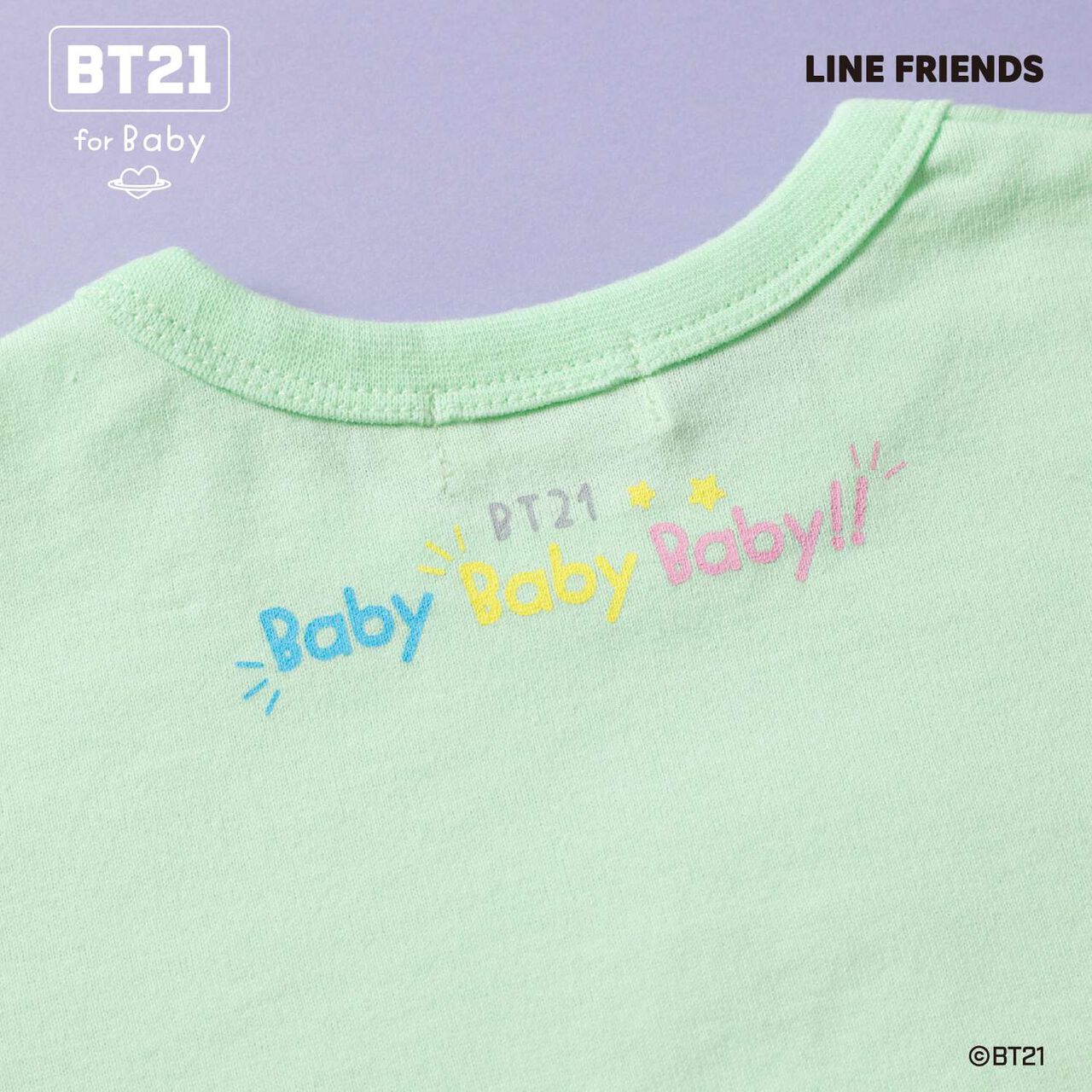 [BT21] Appliqu&eacute; Short Sleeve T-Shirt,Blue, large image number 15