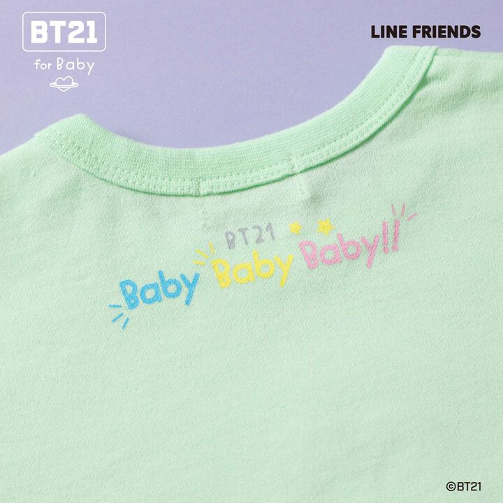 [BT21] Appliqu&eacute; Short Sleeve T-Shirt,Blue, medium image number 15