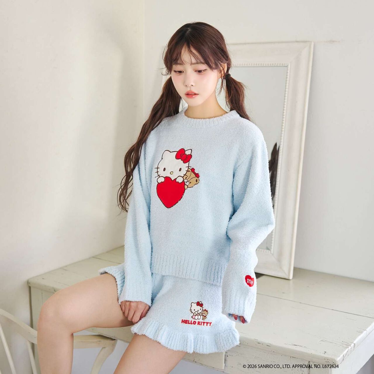 [Sanrio Characters/Hello Kitty] Marshmallow Knit Pullover,Pink, large image number 2