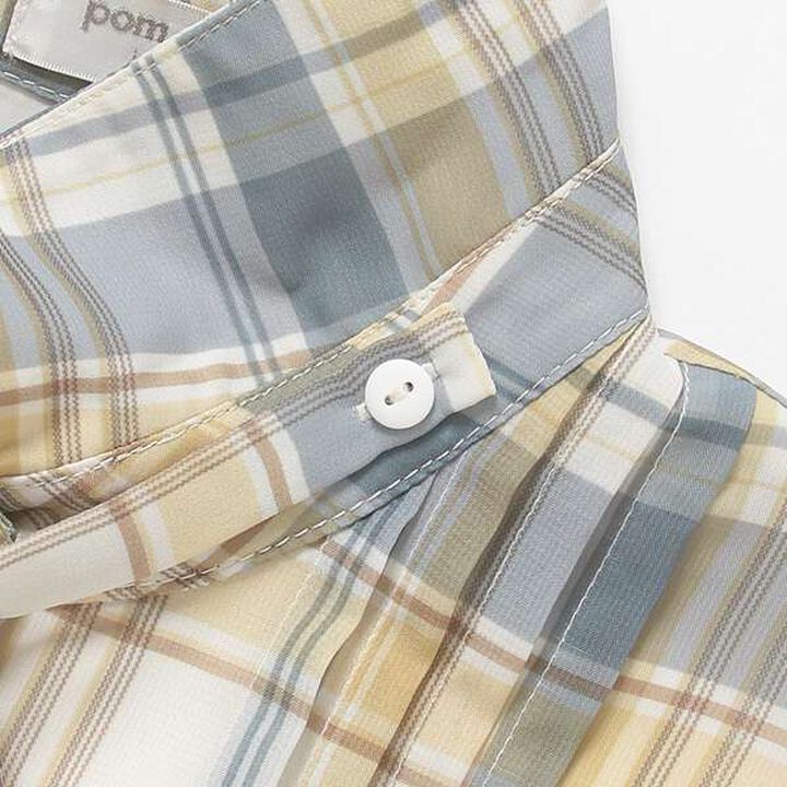 Collared Pleated One-Piece Dress,Black, medium image number 10