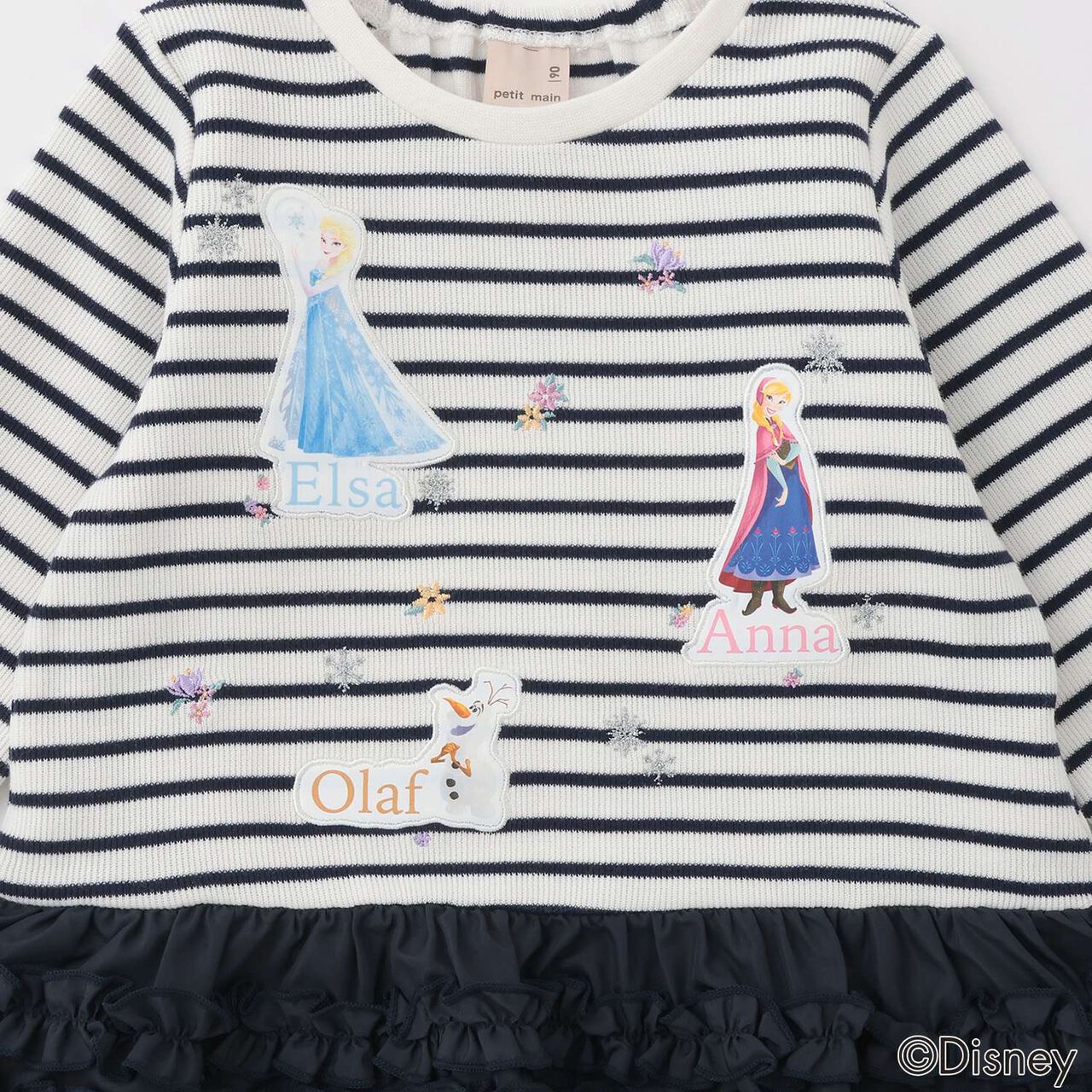 [Frozen] Peplum Long-Sleeve T-Shirt,Navy, large image number 10
