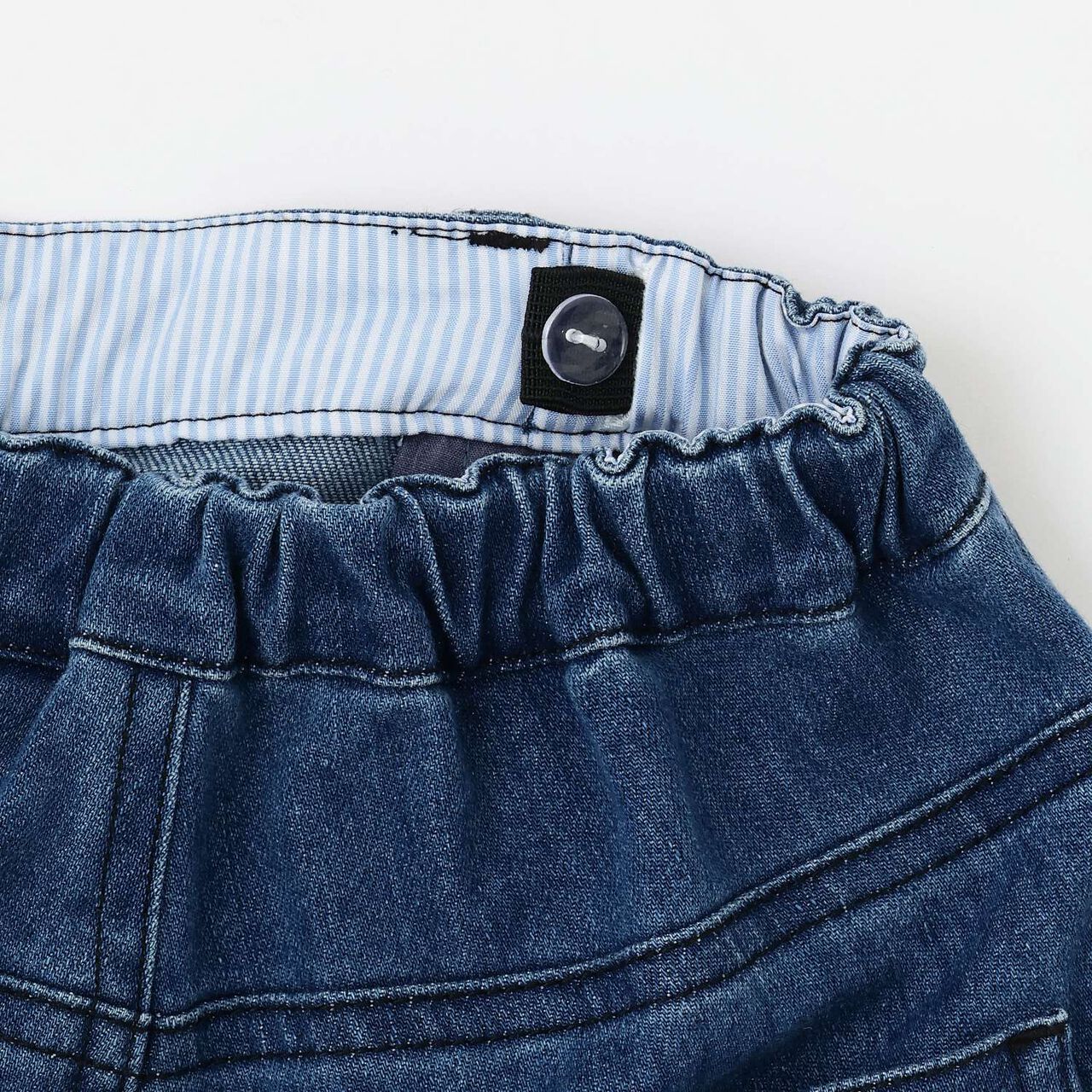 Style Up Flare Denim Long Pants,Blue, large image number 3