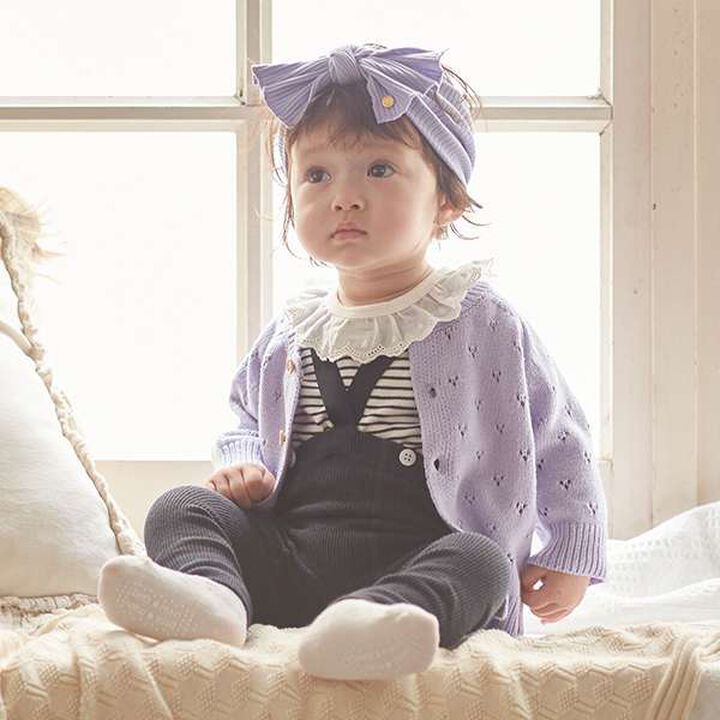 Needle Punch Cardigan,Ivory, medium image number 15