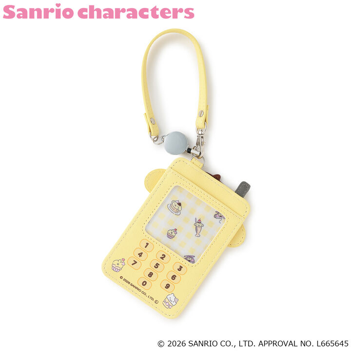 [Pompompurin] Flip Phone Style Card Holder,Yellow, medium image number 1
