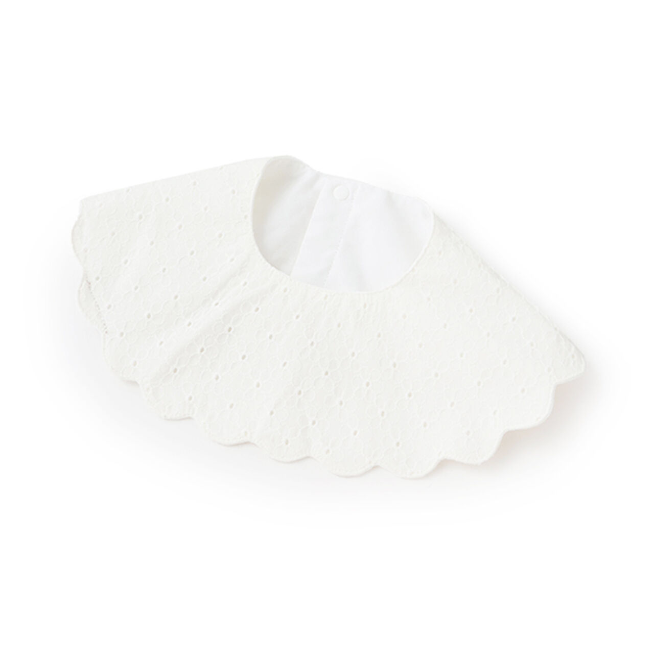 Waterproof Scallop Trim Bib,Blue gray, large image number 9