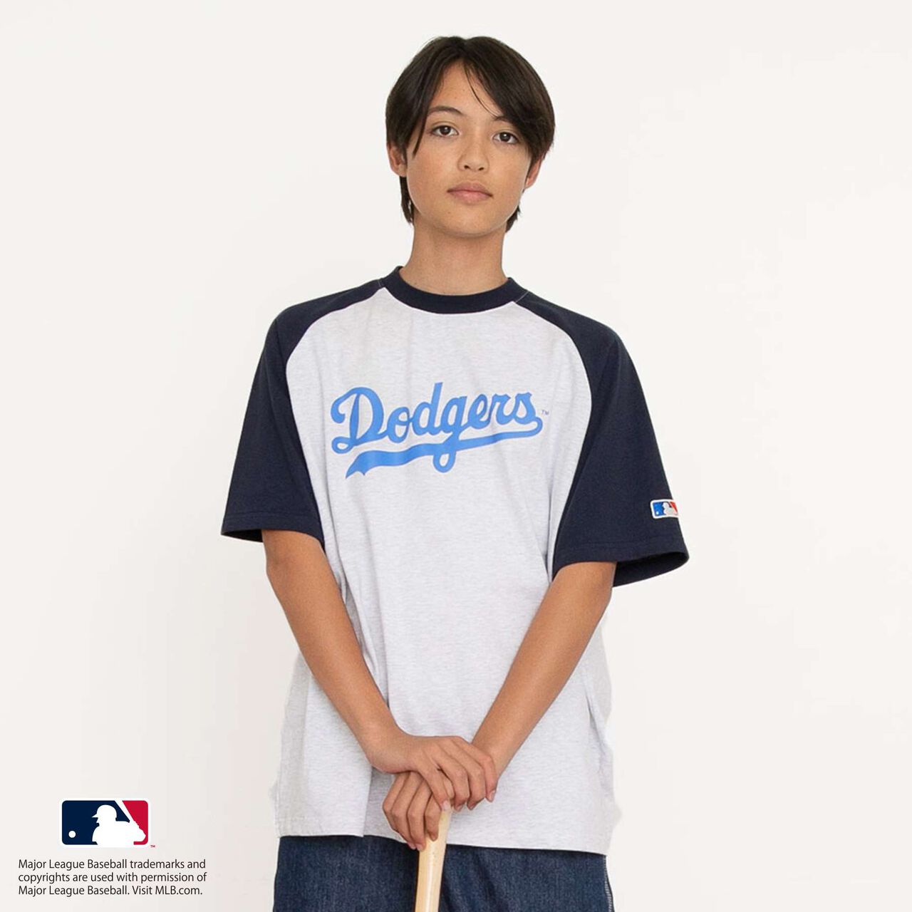 [MLB] Team Logo Print Raglan Short Sleeve T-Shirt,White, large image number 20