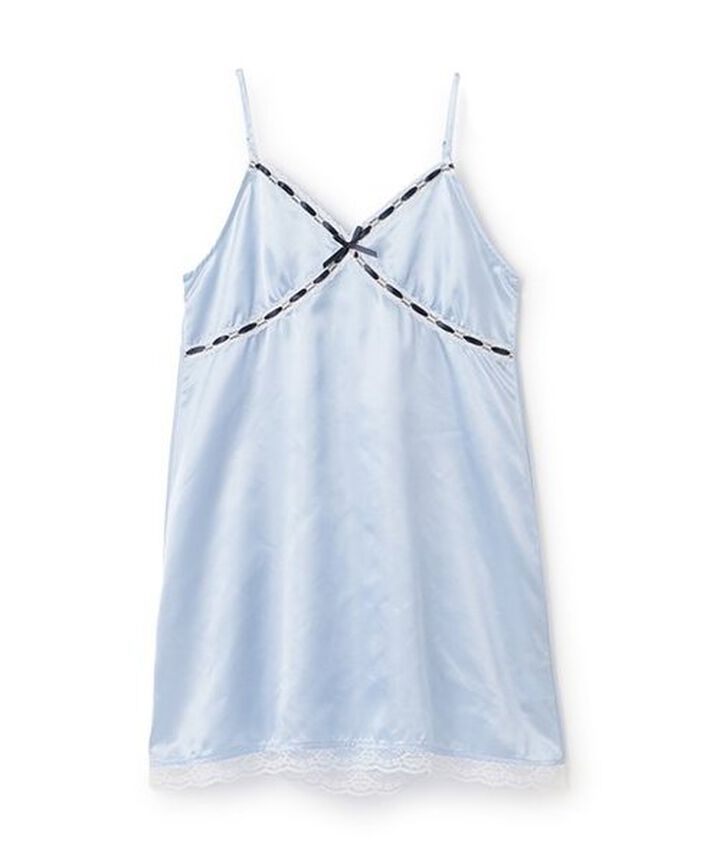 Lingerie-Style Camisole One-Piece Dress,Cream, medium image number 3