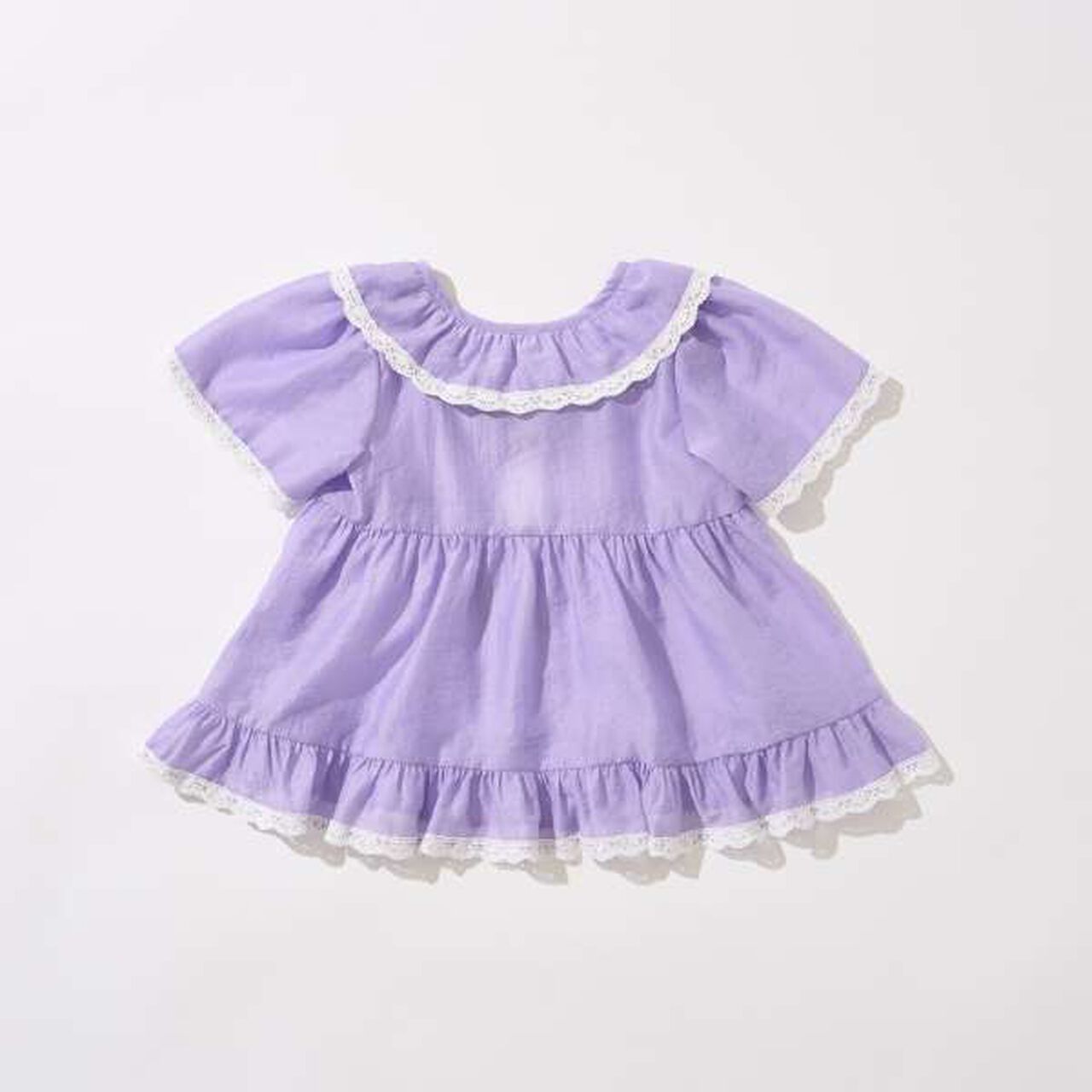 Sheer Gathered Top,Pink, large image number 3