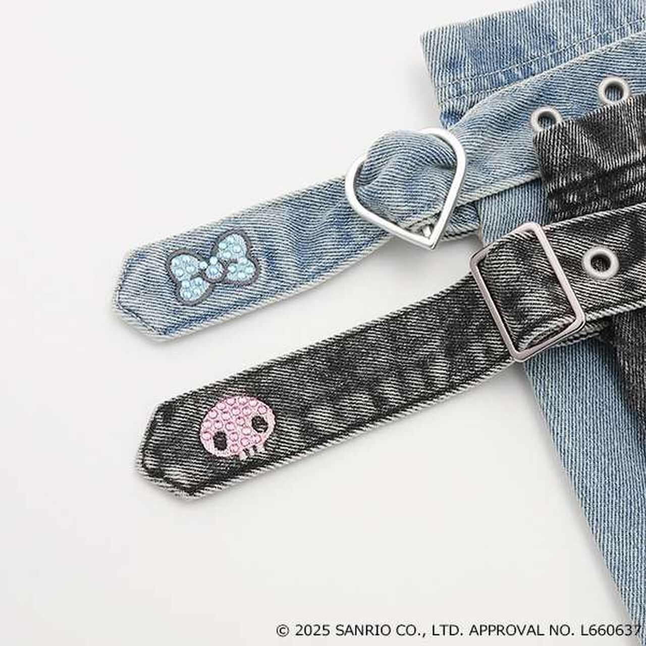 [My Melody Kuromi] Denim Leg Covers,Blue, large image number 19