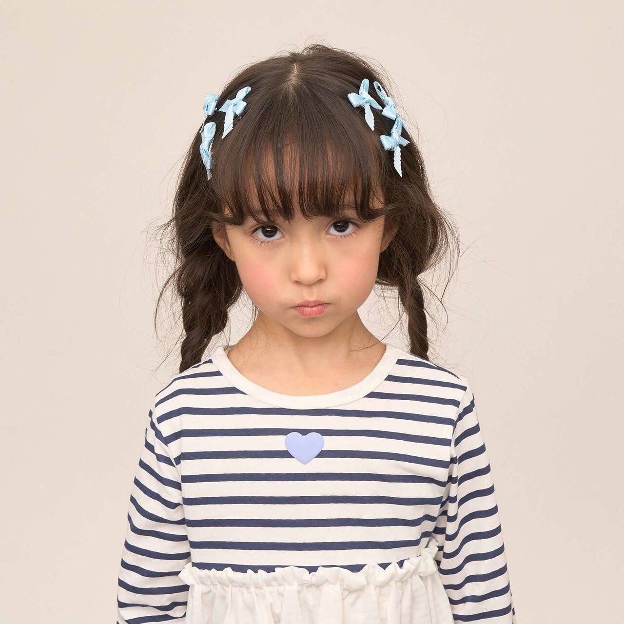 Mini Hair Clips (Set of 6),Cream, large image number 15