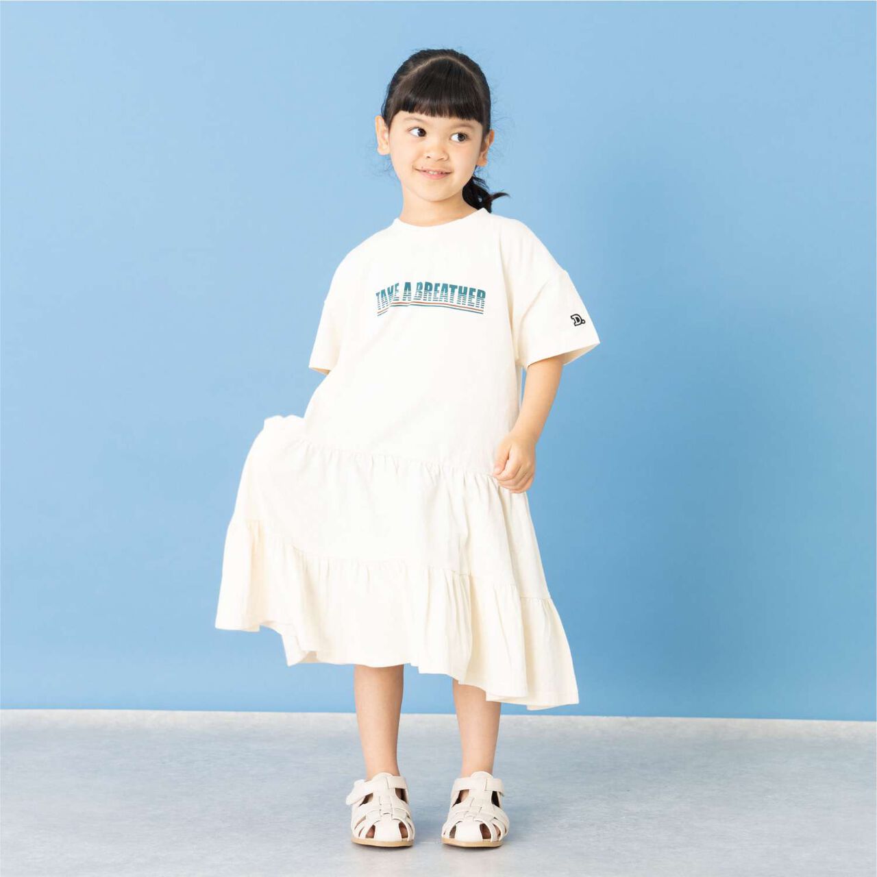 Tiered Tunic One-Piece Dress,Ivory, large image number 0