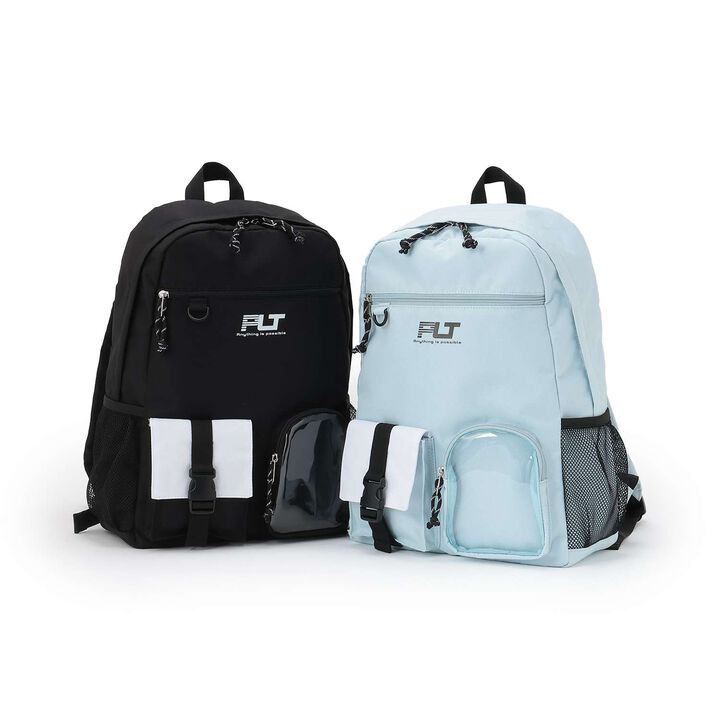 W Pocket Casual Backpack,Sax blue, medium image number 12