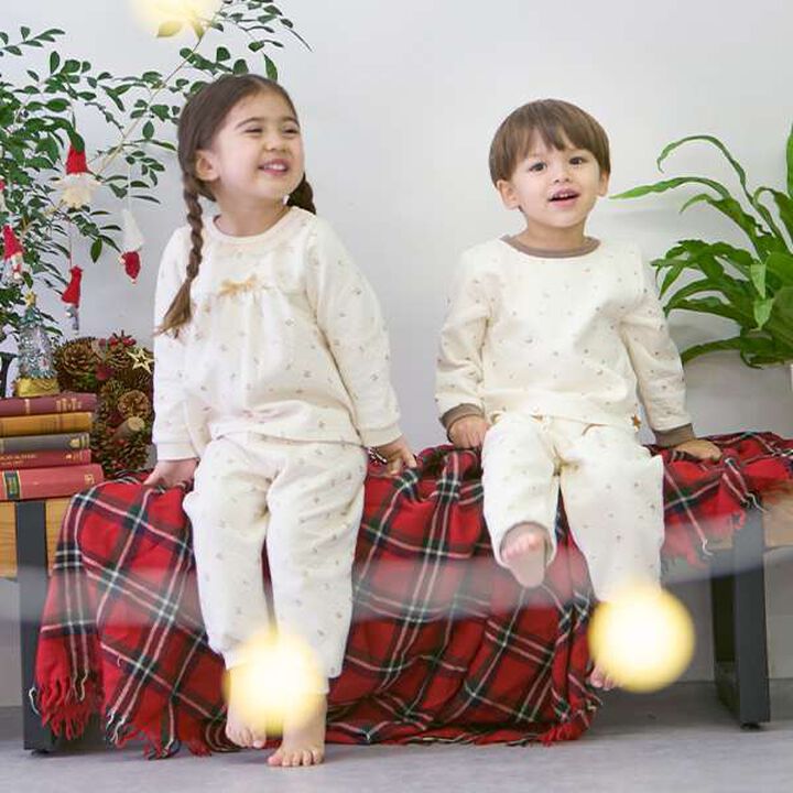 Sparkling Cherry Quilt Pajamas,Ivory, medium image number 5