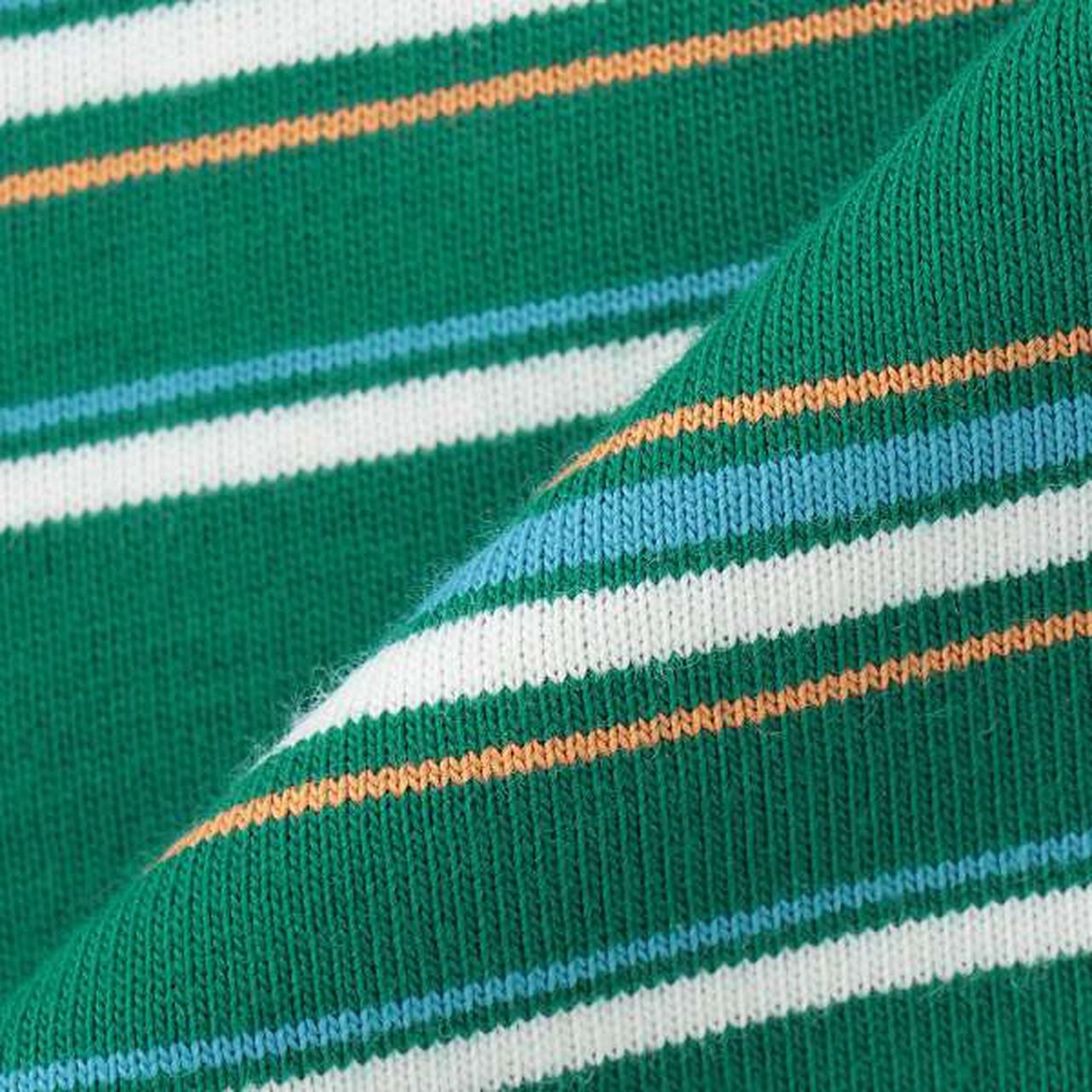 Anti-Stain Multi Stripe Short Sleeve T-Shirt,Brown, large image number 5