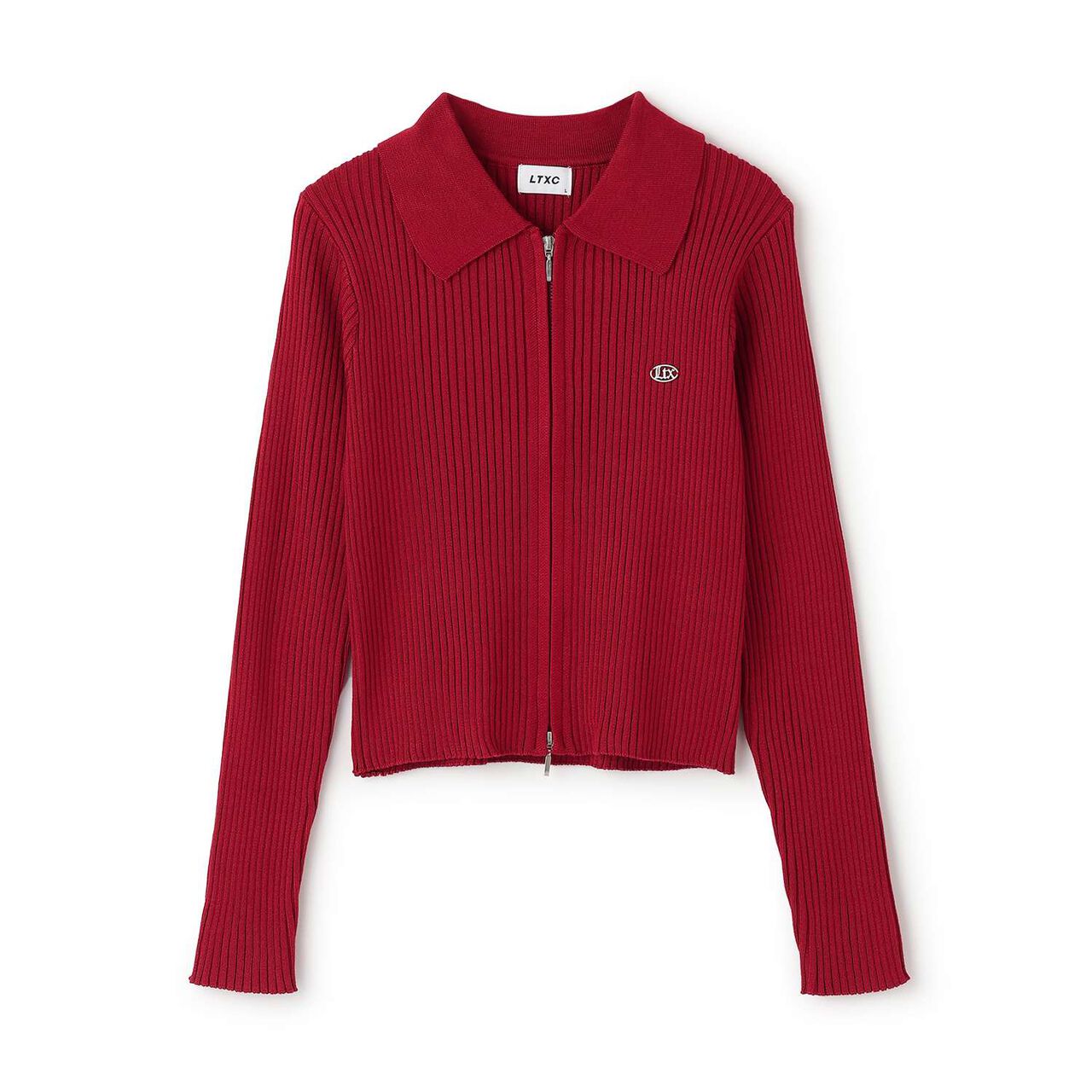 [LTXC] Rib WZIP Cardigan,Brown, large image number 10