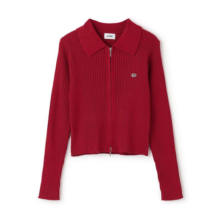 [LTXC] Rib WZIP Cardigan,Brown, medium image number 10