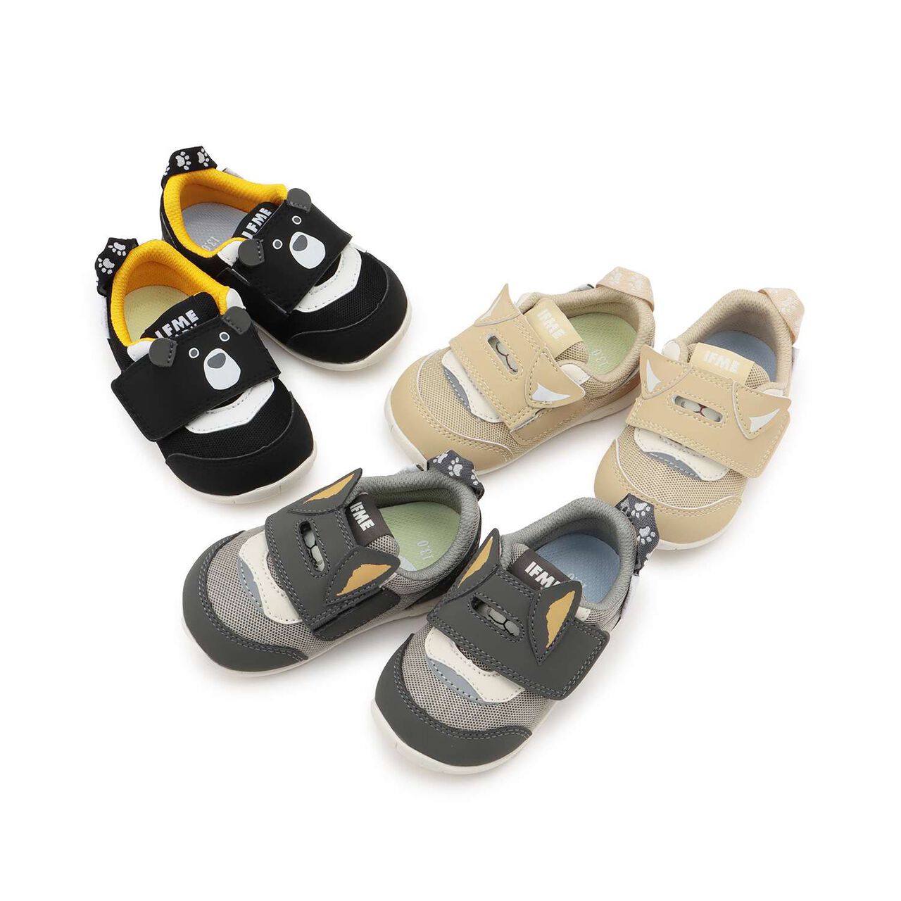 [IFME] Animal Sneakers 1,Gray, large image number 10