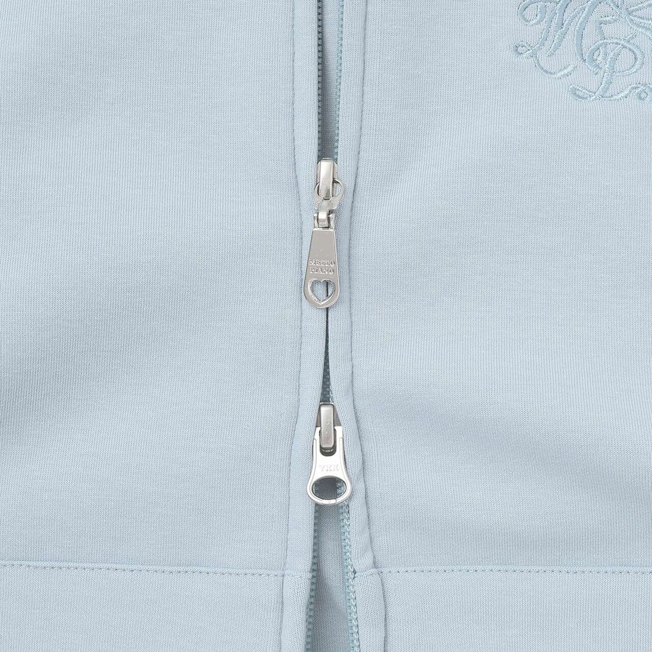 Ribbon Appliqué Double Zip Parka,Ivory, large image number 3