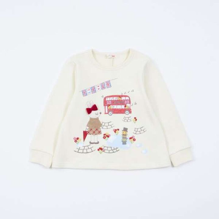 KP London Mimi Print Appliqué Trainer (80-150),Off white, medium image number 9