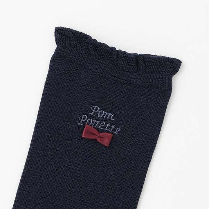 Classic Ribbon High Socks,Navy, medium image number 1