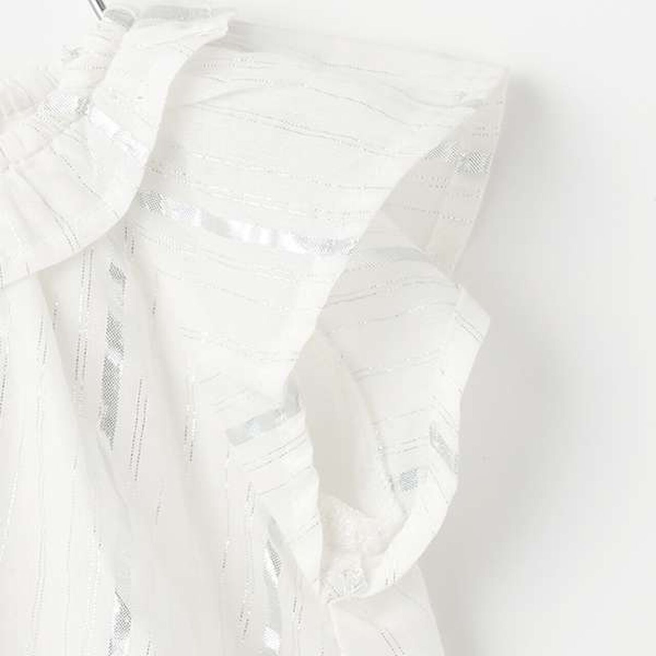 [Link] Lame Stripe/Floral Pattern Outfit Set,Off white, large image number 13