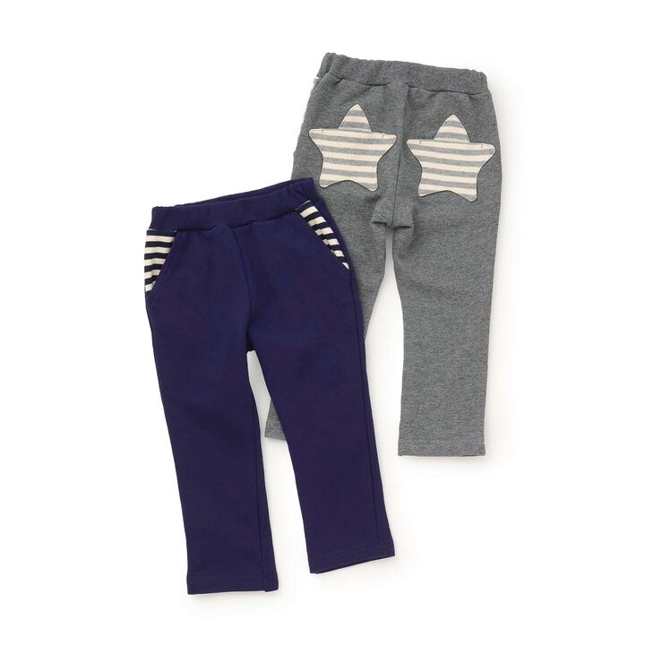 Stripe Star Pocket Fleece Pants,Gray, medium image number 8