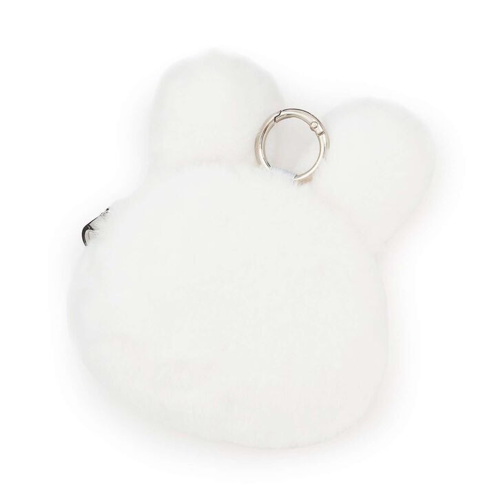 White Berry-chan Fluffy Sparkle Pouch,Pink, medium image number 1