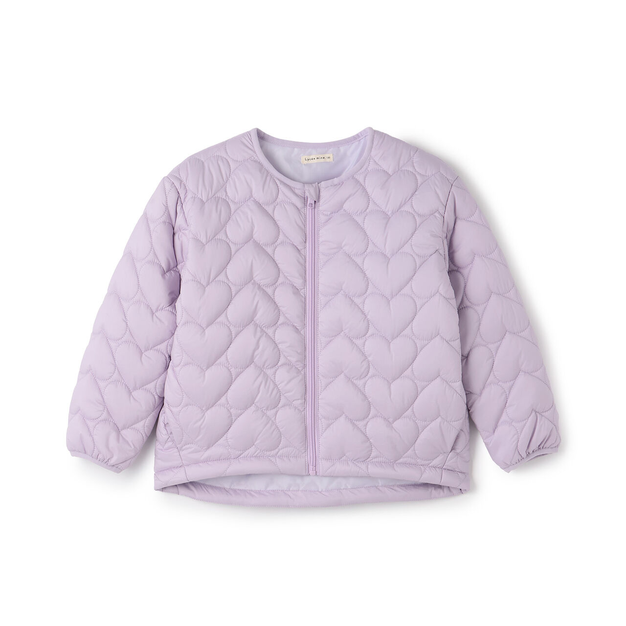 [Light and Fluffy] Heart Quilted Puff Jacket with Storage Pouch,Blue gray, large image number 19